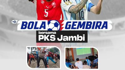 PKS Jambi Kembali Gelar Nobar Gratis Piala Dunia dan Senam Bersama untuk Masyarakat