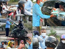 Perumda Tirta Mayang Kota Jambi Bagikan Masker kepada Masyarakat